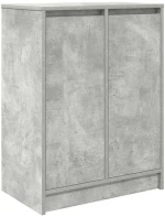 vidaXL Παπουτσοθήκη Γκρι Σκυροδέματος 57x34x76 εκ. Επεξεργασμένο Ξύλο