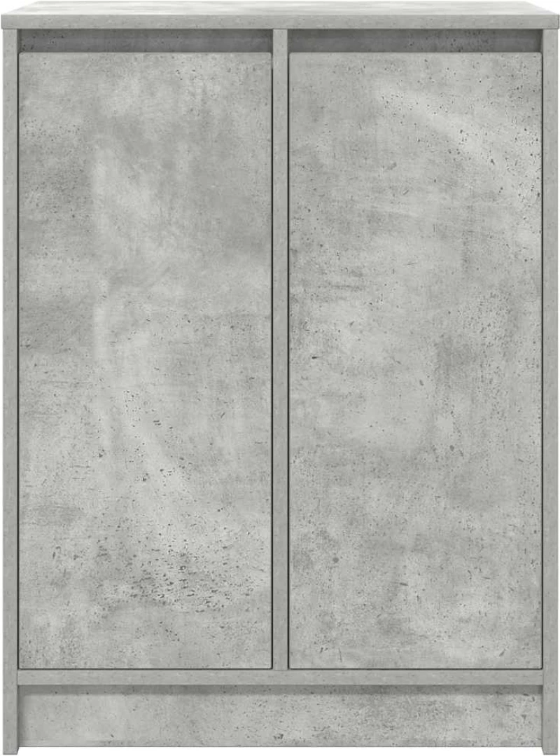 vidaXL Παπουτσοθήκη Γκρι Σκυροδέματος 57x34x76 εκ. Επεξεργασμένο Ξύλο