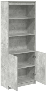 vidaXL Ντουλάπι Γκρι Σκυροδέματος 70x35x180 εκ. από Επεξεργασμένο Ξύλο