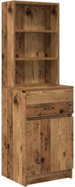vidaXL Κομοδίνο Παλιό ξύλο 39x35x125 εκ. από Επεξεργασμένο Ξύλο