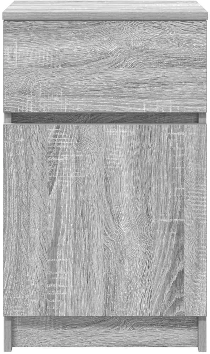 vidaXL Κομοδίνα 2 τεμ. Γκρι Sonoma 39x35x65 εκ. από Επεξεργασμένο Ξύλο