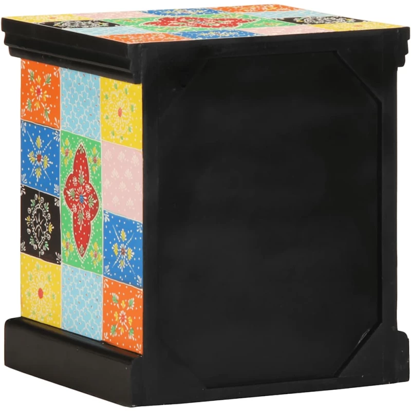 vidaXL Κομοδίνο Πολύχρωμο 40x35x45 cm από μασίφ ξύλο Mango