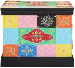 vidaXL Τραπεζάκι σαλονιού πολύχρωμο 90x50x40 cm μασίφ ξύλο Mango