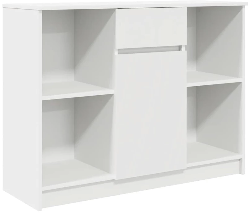 vidaXL Συρταριέρα με Συρτάρια Λευκή 101x35x76 εκ. από Επεξ. Ξύλο