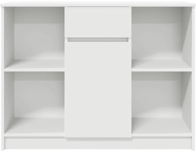 vidaXL Συρταριέρα με Συρτάρια Λευκή 101x35x76 εκ. από Επεξ. Ξύλο