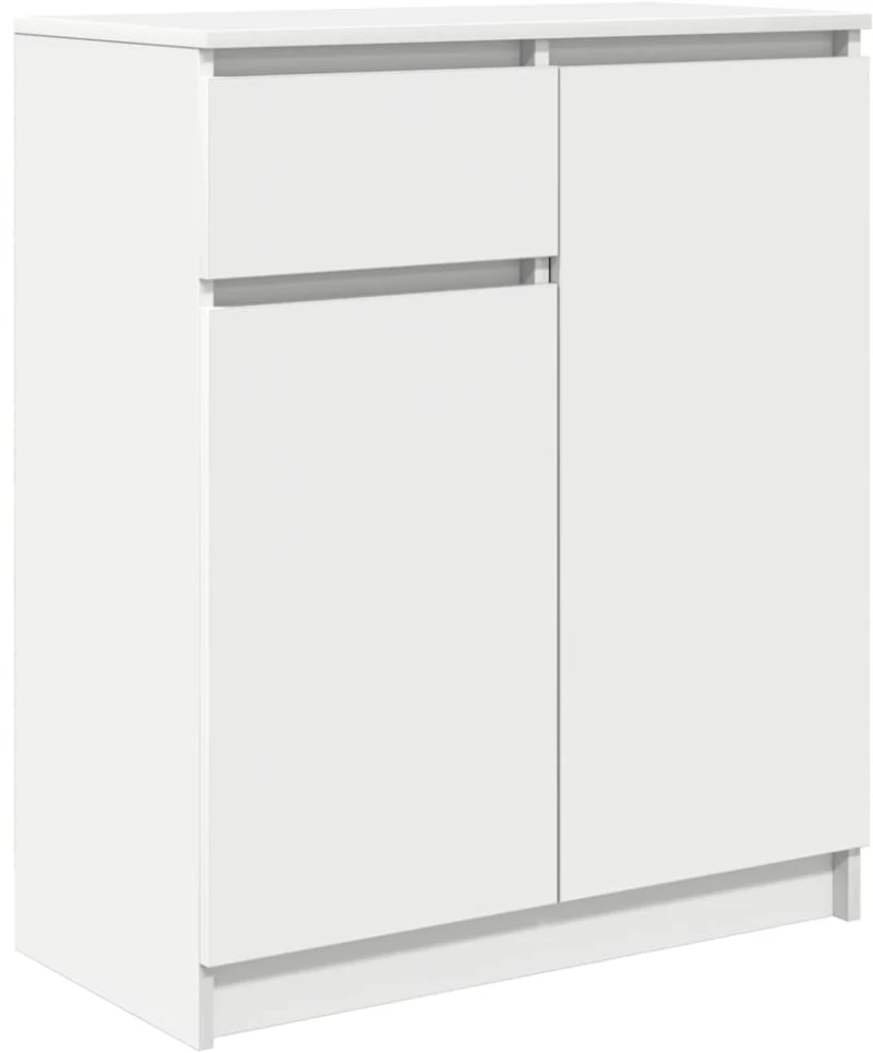 vidaXL Συρταριέρα με Συρτάρια Λευκή 71x35x84 εκ. από Επεξ. Ξύλο