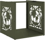 vidaXL Ράφι Καυσόξυλων 40x40x40 εκ. Χάλυβας ψυχρής έλασης