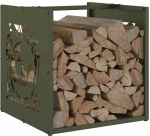 vidaXL Ράφι Καυσόξυλων 40x40x40 εκ. Χάλυβας ψυχρής έλασης