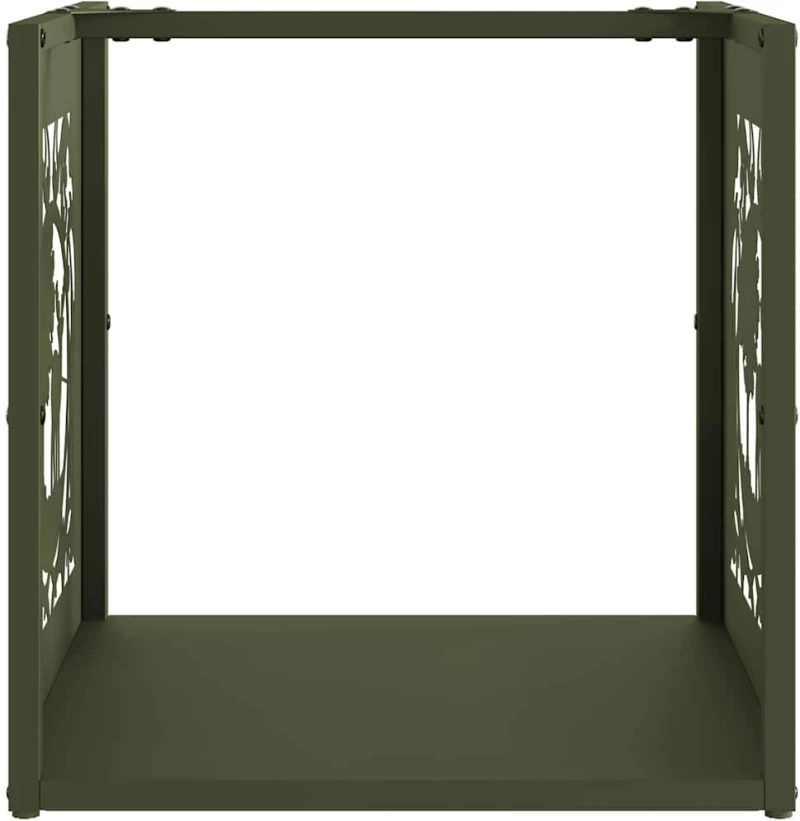 vidaXL Ράφι Καυσόξυλων 40x40x40 εκ. Χάλυβας ψυχρής έλασης