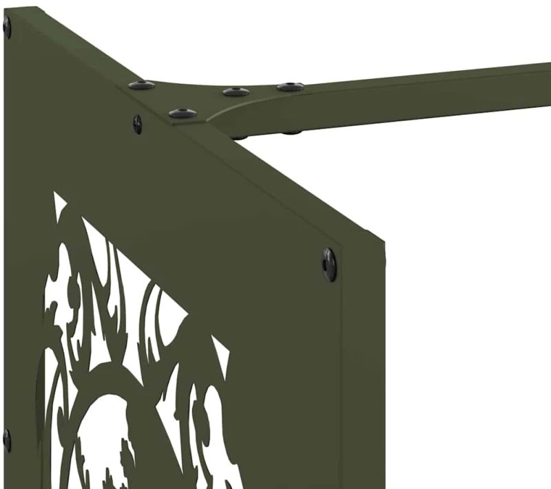 vidaXL Ράφι Καυσόξυλων 40x40x40 εκ. Χάλυβας ψυχρής έλασης