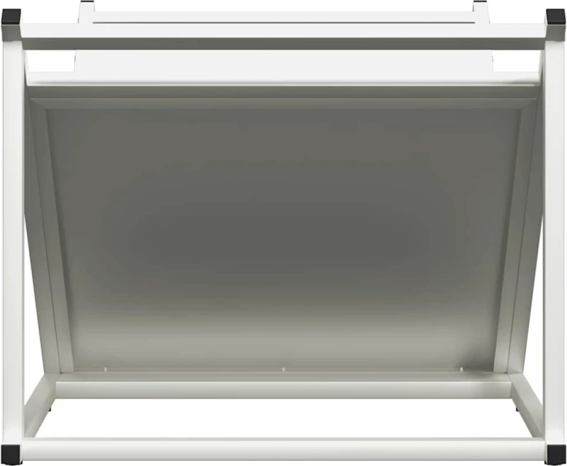 vidaXL Ράφι Καυσόξυλων Λευκό 70x43x34,5 εκ. Χάλυβας ψυχρής έλασης