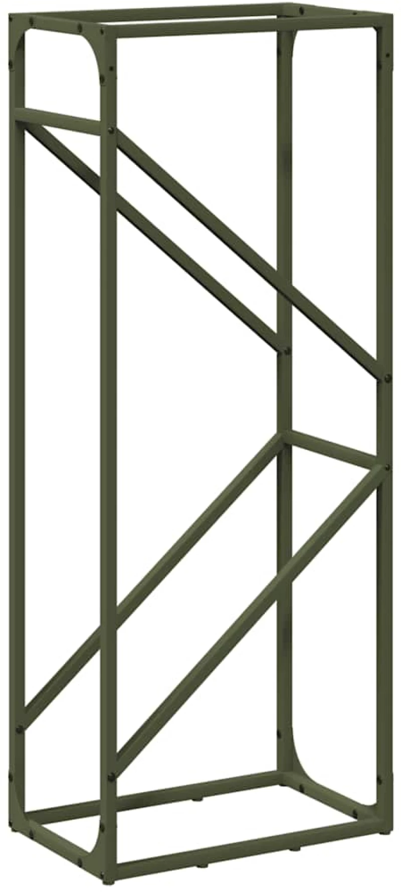 vidaXL Ράφι για καυσόξυλα 40x25x100 εκ. Ατσάλι ψυχρής έλασης