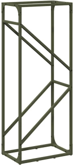 vidaXL Ράφι για καυσόξυλα 40x25x100 εκ. Ατσάλι ψυχρής έλασης