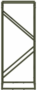 vidaXL Ράφι για καυσόξυλα 40x25x100 εκ. Ατσάλι ψυχρής έλασης