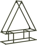 vidaXL Ράφι για καυσόξυλα 80x25x90 εκ. Ατσάλι ψυχρής έλασης