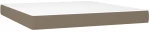 vidaXL Κρεβάτι Boxspring με Στρώμα Taupe 160x200 εκ. Υφασμάτινο