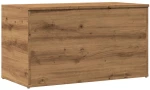 vidaXL Μπαούλο Αποθήκευσης Δρυς τεχνίτης 84 x 42 x 46 εκ