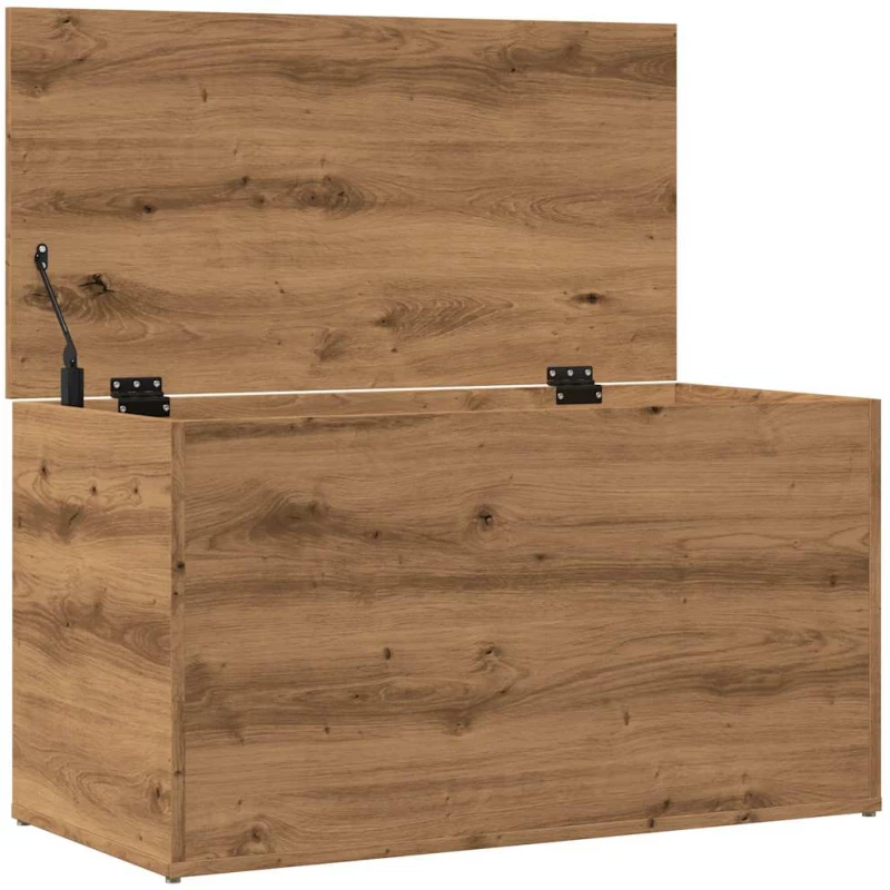 vidaXL Μπαούλο Αποθήκευσης Δρυς τεχνίτης 84 x 42 x 46 εκ