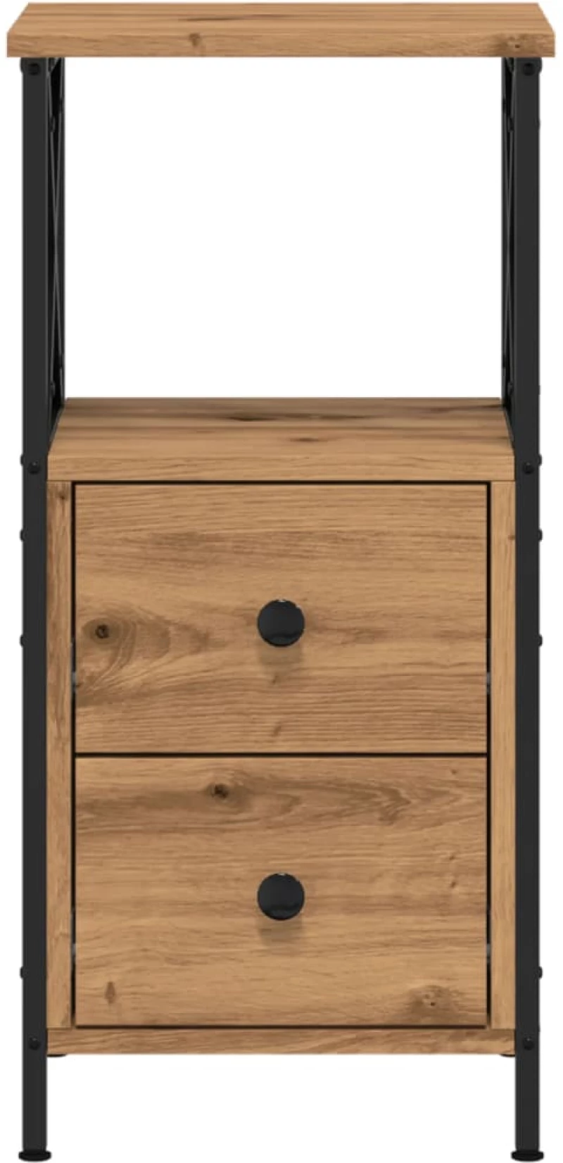 vidaXL Κομοδίνο Artisan Oak 34x35,5x70 cm Κατασκευασμένο ξύλο