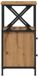 vidaXL Κομοδίνο Artisan Oak 34x35,5x70 cm Κατασκευασμένο ξύλο