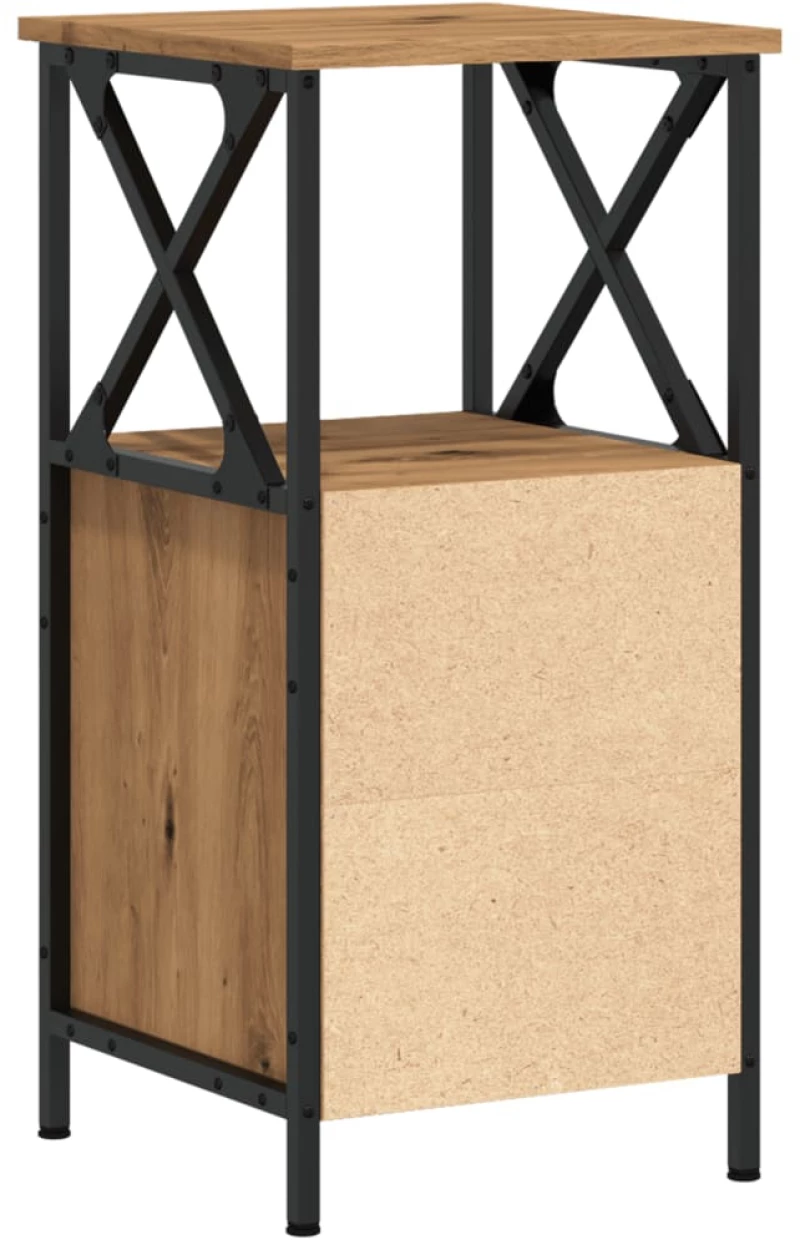 vidaXL Κομοδίνο Artisan Oak 34x35,5x70 cm Κατασκευασμένο ξύλο