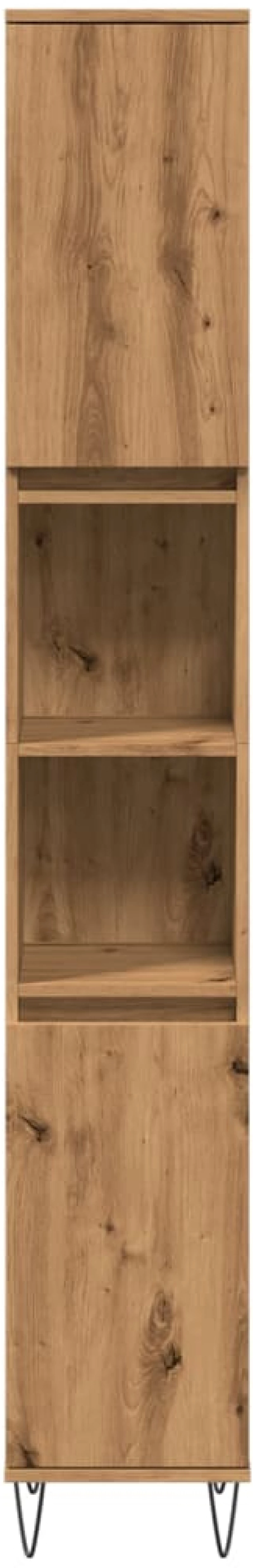 vidaXL Ντουλάπι μπάνιου Δρυς τεχνίτης 30x30x190 cm Κατασκευασμένο ξύλο