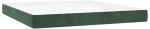 vidaXL Κρεβάτι Boxspring με Στρώμα Σκούρο Πράσινο 160x200εκ. Βελούδινο