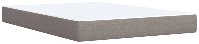 vidaXL Κρεβάτι Boxspring με Στρώμα Taupe 160x200 εκ. Υφασμάτινο