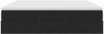 vidaXL Οθωμανικό κρεβάτι με στρώμα Μαύρο 180x200cm Velvet