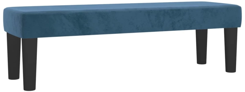 vidaXL Κρεβάτι Boxspring με Στρώμα Σκούρο Μπλε 140x190 εκ. Βελούδινο