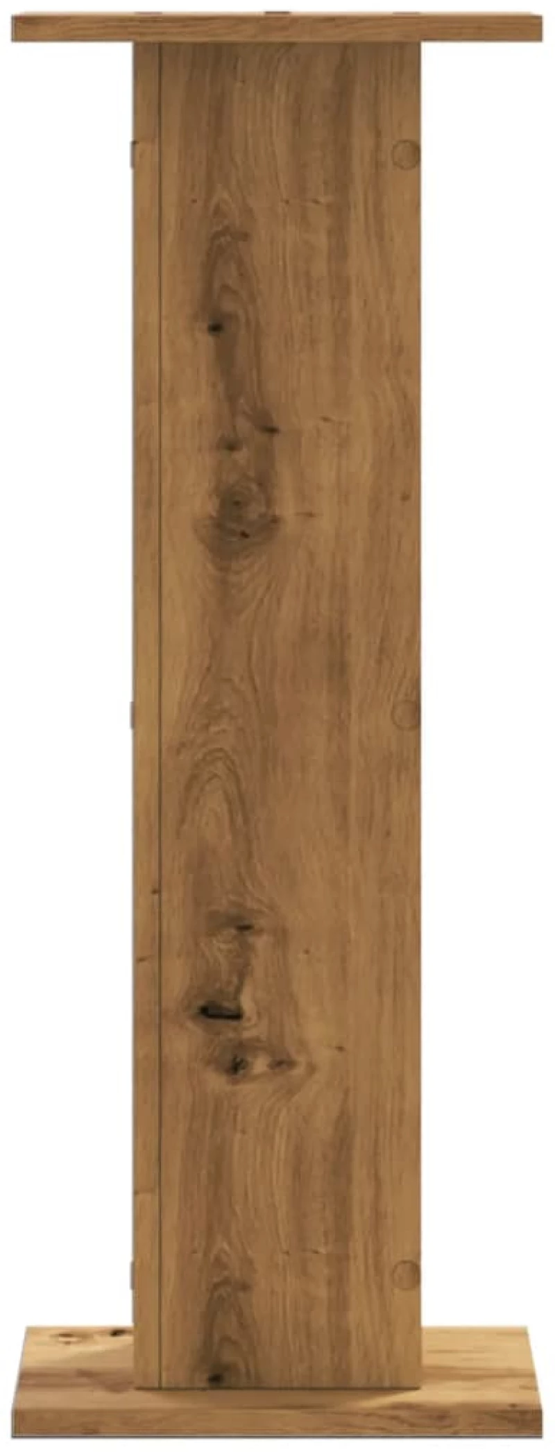 vidaXL Βάσεις Φυτών 2 τεμ. Αρτισιανή Δρυς 30x30x80 εκ. Επεξ. Ξύλο