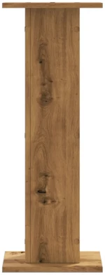 vidaXL Βάσεις Φυτών 2 τεμ. Αρτισιανή Δρυς 30x30x80 εκ. Επεξ. Ξύλο