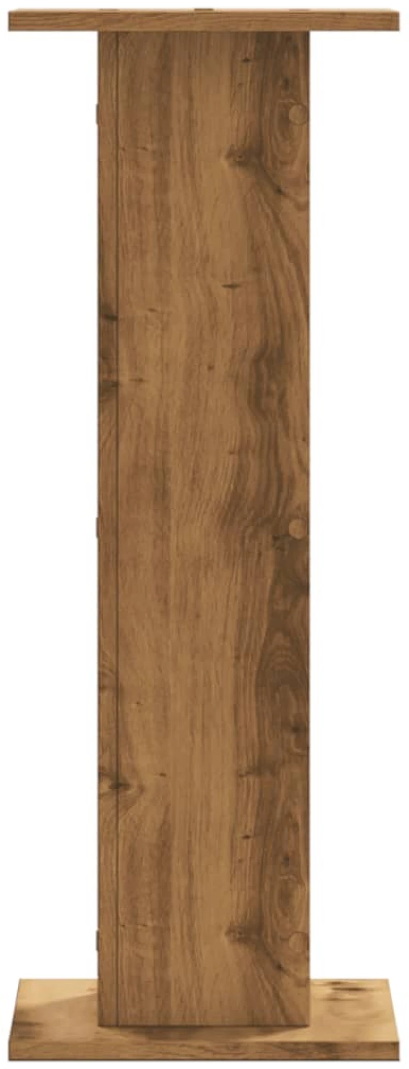 vidaXL Βάσεις Φυτών 2 τεμ. Αρτισιανή Δρυς 30x30x80 εκ. Επεξ. Ξύλο