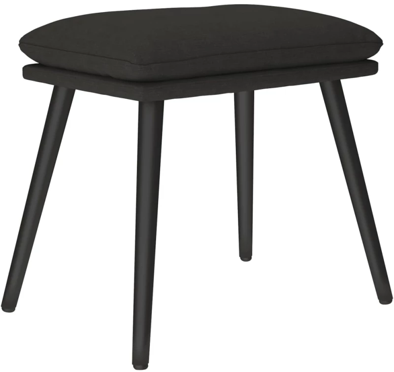 vidaXL Υποπόδιο Μαύρο 45 x 29,5 x 35 εκ. Υφασμάτινο