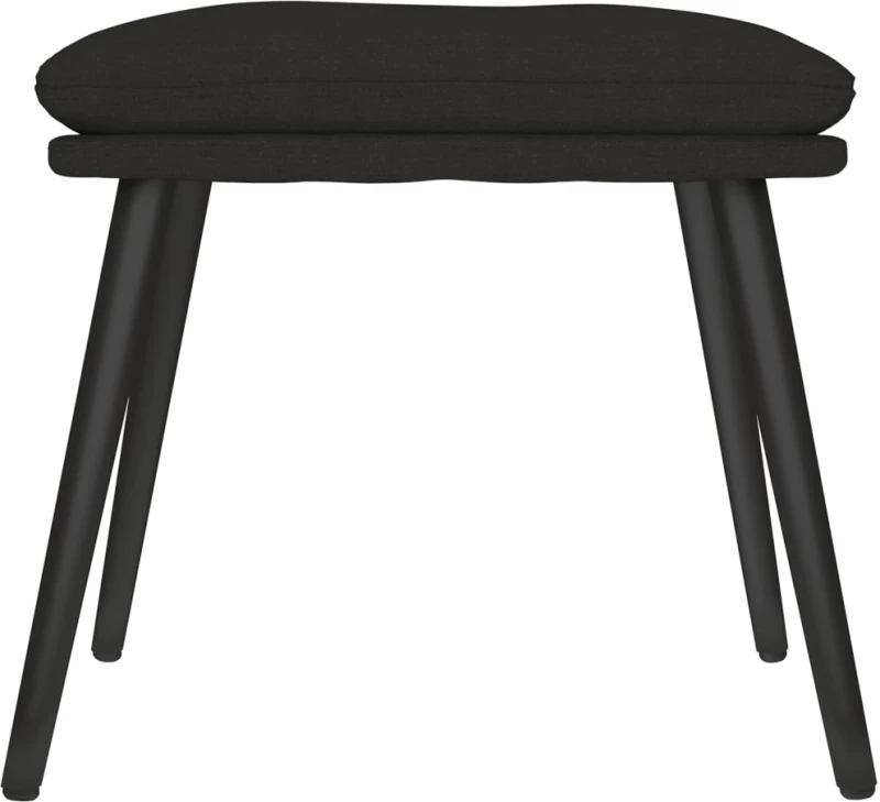vidaXL Υποπόδιο Μαύρο 45 x 29,5 x 35 εκ. Υφασμάτινο