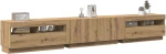 vidaXL Έπιπλο Τηλεόρασης με LED Αρτισιανή Δρυς 260x35x40 εκ Επεξ.Ξύλο