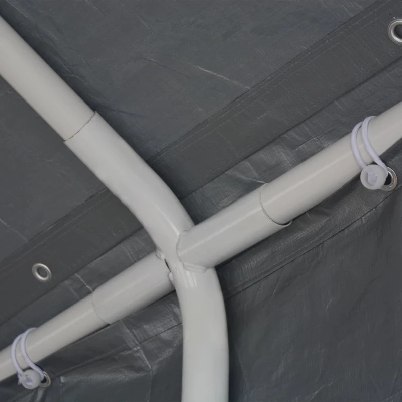vidaXL Τέντα Εκδηλώσεων Γκρι 6 x 12 μ. από Πολυαιθυλένιο