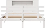 vidaXL Κρεβάτι Βιβλιοθήκη Χωρίς Στρώμα 140x200 εκ Μασίφ Ξύλο Πεύκο