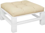 vidaXL Μαξιλάρι Καναπέ Παλέτας Μπεζ 70 x 70 x 12 εκ.
