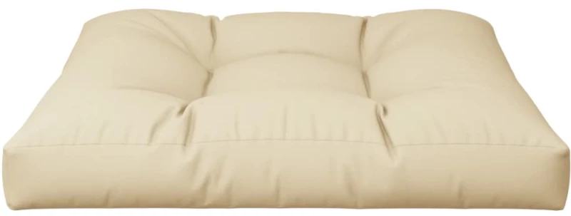 vidaXL Μαξιλάρι Καναπέ Παλέτας Μπεζ 70 x 70 x 12 εκ.
