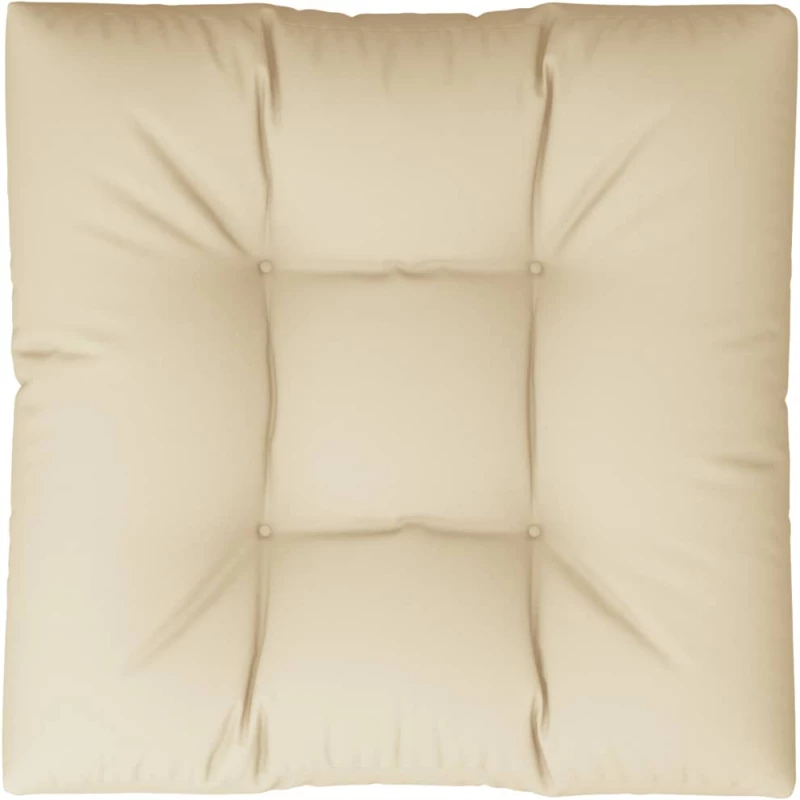 vidaXL Μαξιλάρι Καναπέ Παλέτας Μπεζ 70 x 70 x 12 εκ.