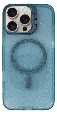 Vivid Magsafe Glitter Protective Case Apple iPhone 16 Pro Max Blue
