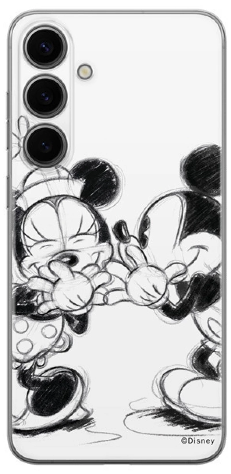 Disney Case Samsung Galaxy S24+ Mickey and Minnie Full Print Secret White