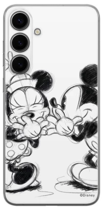 Disney Case Samsung Galaxy S24+ Mickey and Minnie Full Print Secret White