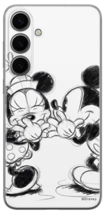 Disney Case Samsung Galaxy S24+ Mickey and Minnie Full Print Secret White