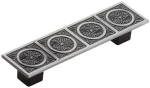 Roline 668 Λαβή Επίπλου από Ζάμακ Old Silver με Κέντρα 96mm