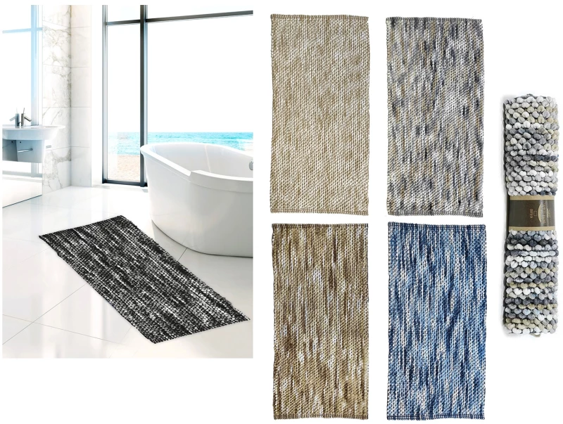 459905 ΧΑΛΙ ΜΠΑΝΙΟΥ 70% MICROFIBRE/30% ΒΑΜΒΑΚΙ 60X120CM ΣΕ 4 ΧΡΩΜΑΤΑ