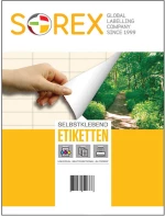 Sorex Αυτοκόλλητες Ετικέτες 100Φ Α4 52.5x21.2mm