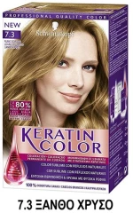 Schwarzkopf Keratin Color - 7.3 Ξανθό Χρυσό