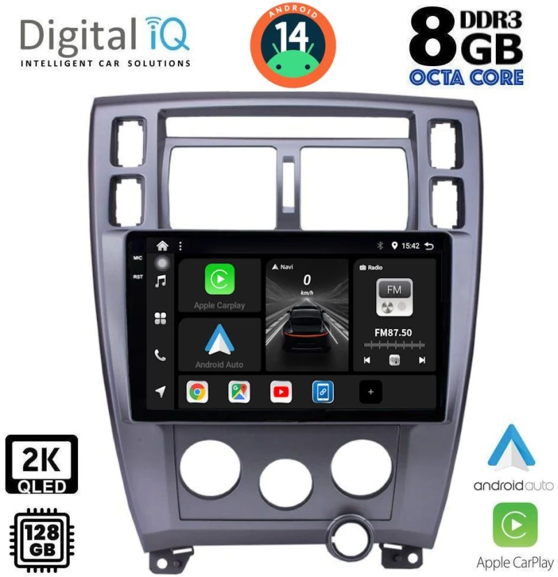 DIGITAL IQ BXF 8241_CPAA (10inc) MULTIMEDIA TABLET for HYUNDAI TUSCON mod. 2004-2010